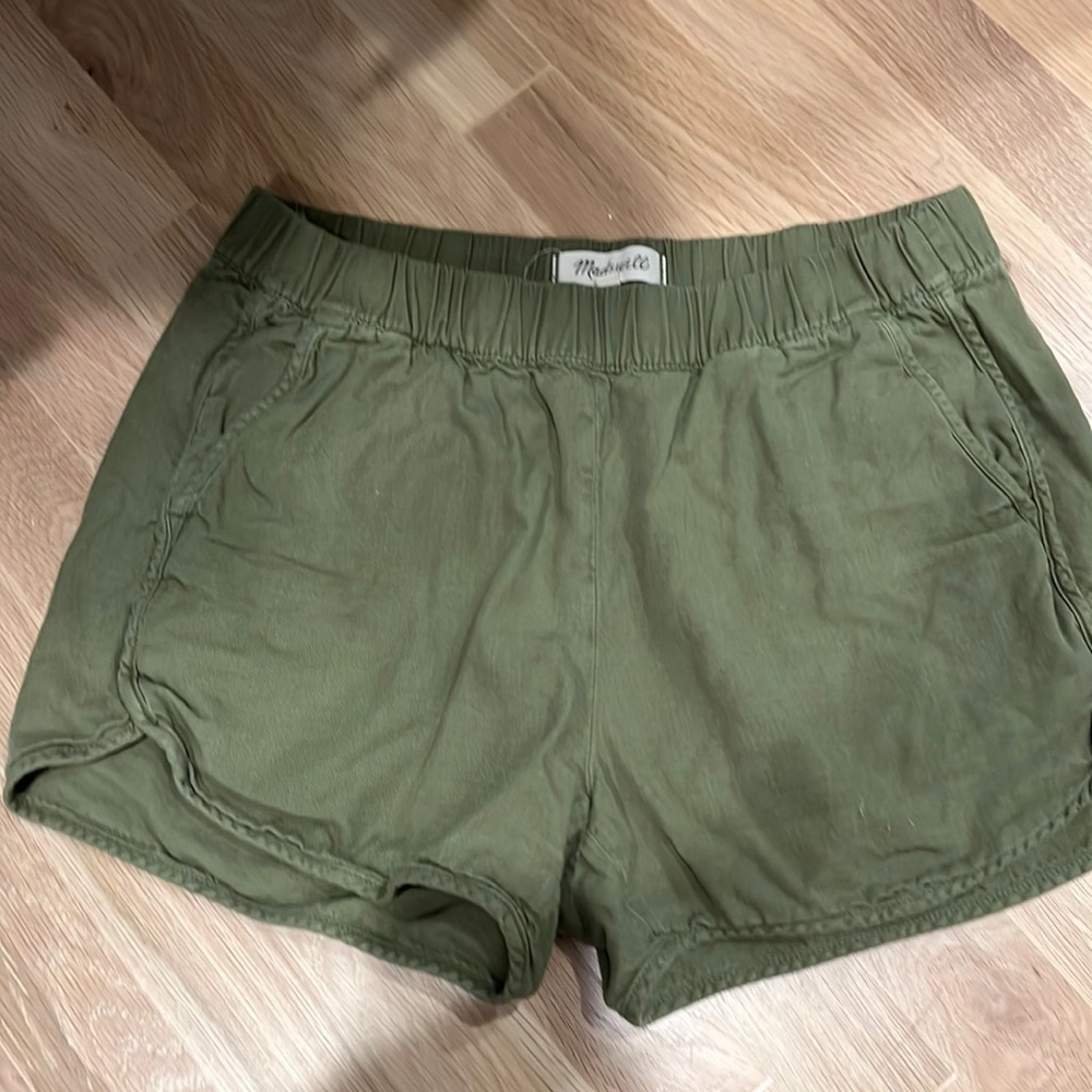 Madewell Pull-On Shorts - Green XS